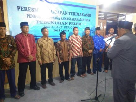 Peresmian Lembaga Kemasyarakatan Desa Tingkat Pedukuhan Pelem