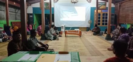 Sosialisasi Pengisian Lowongan Dukuh Mantup