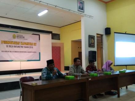 PENINGKATAN KAPASITAS RT SE-DESA BATURETNO TAHUN 2019