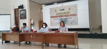 Sosialisasi Pembentukan Desa PRIMA