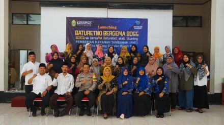 LAUNCHING BATURETNO BERGEMA BOSS PMT UNTUK BALITA GURANG GIZI DAN BUMIL RESTI TA 2024
